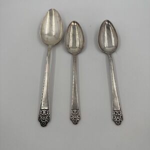 Rogers DeLuxe Plate Precious 2 Teaspoon & 1 Tablespoon